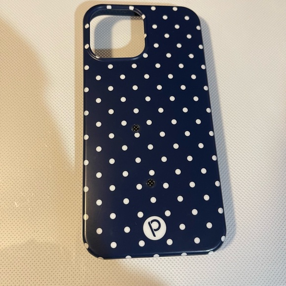 Navy blue polka dot Loopy case for iPhone 12 Pro Max